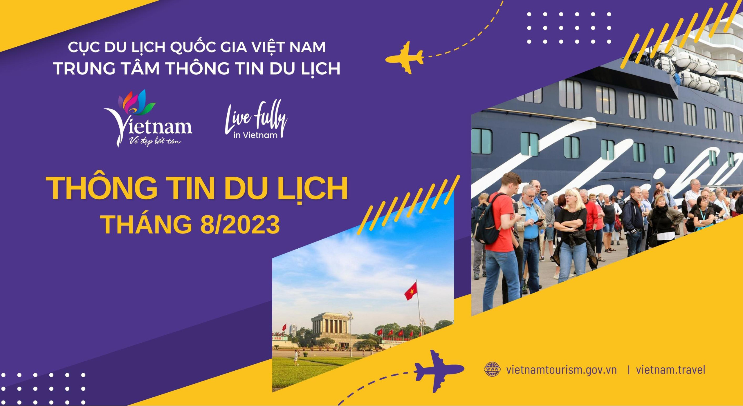 Ra mắt tài liệu Thông tin du lịch tháng 8/2023: Ngành du lịch đã hoàn thành 98% kế hoạch đón khách quốc tế năm 2023